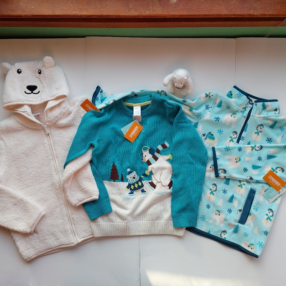 Gymboree nwt polar bear set
